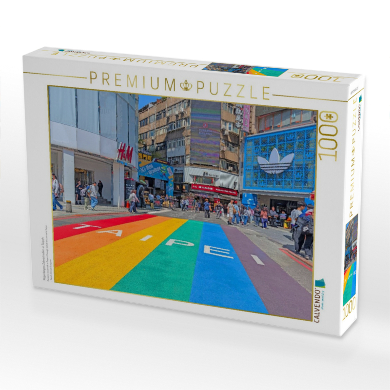 Regenbogen Zebrastreifen in Taipeh