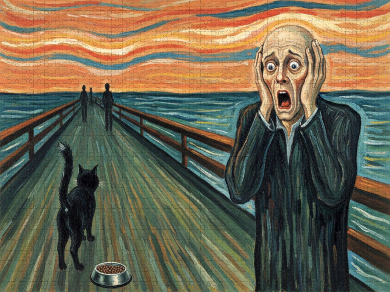 Das falsche Katzenfutter - Munch - der Schrei