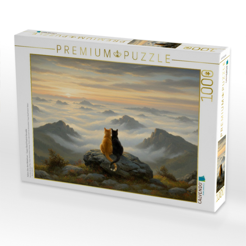 Katzen über dem Nebelmeer - Caspar David Friedrich Gemälde