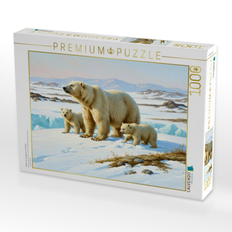 Eisbär mit Jungtieren im Norden