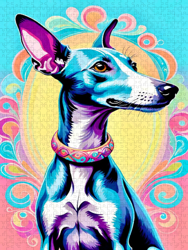 Der Whippet als Porträt