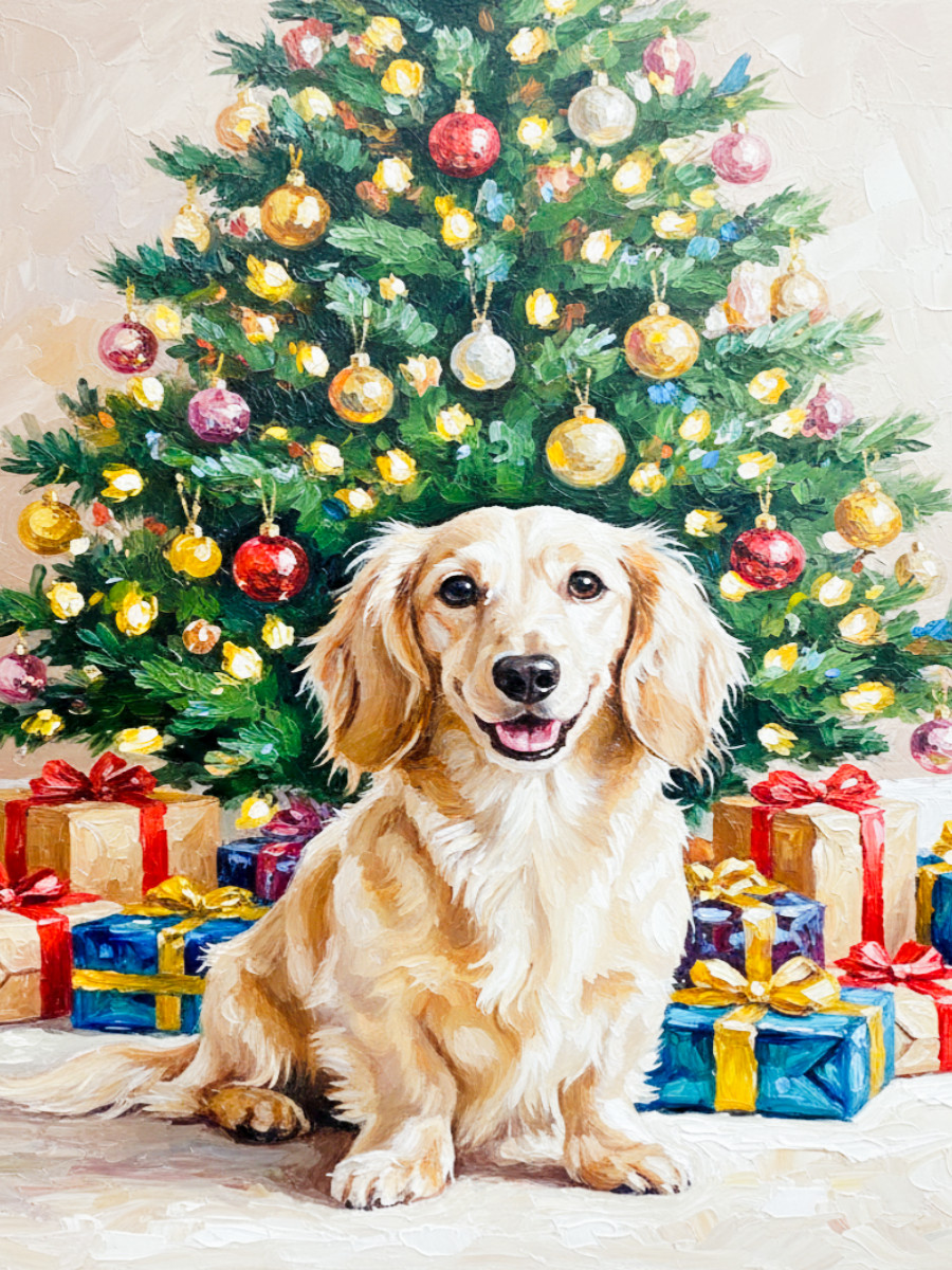 Weihnachten mit Dackel 1000 Teile Puzzle hoch