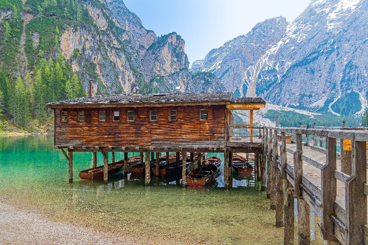 Bootshaus am Pragser Wildsee