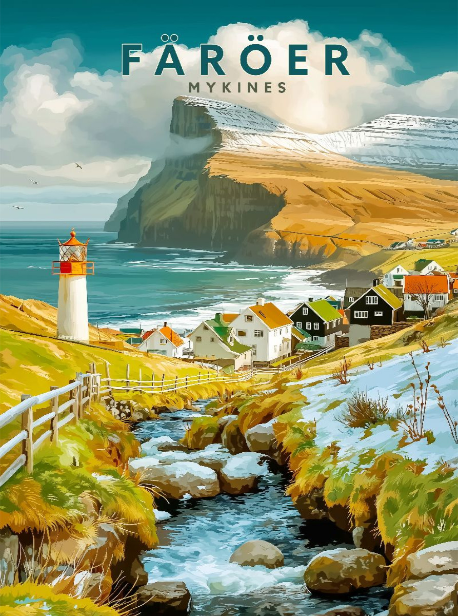 Leuchtturm von Mykines