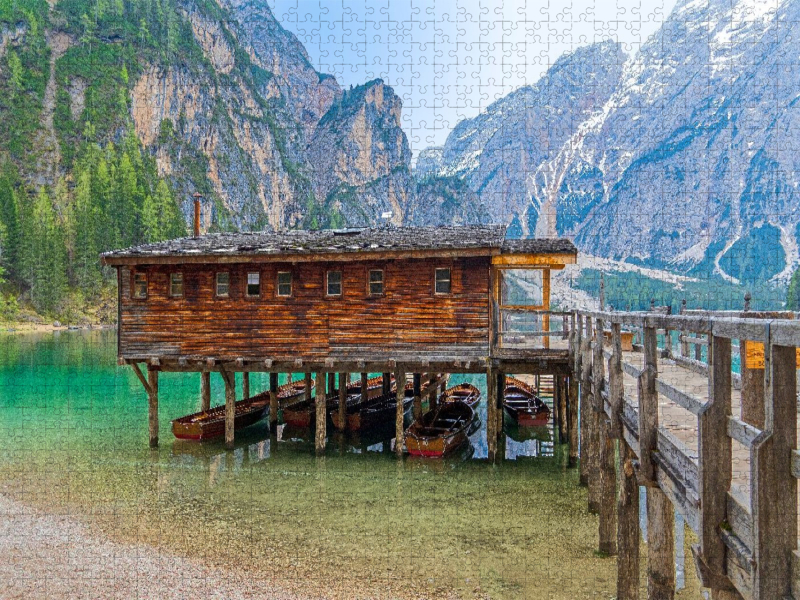 Bootshaus am Pragser Wildsee