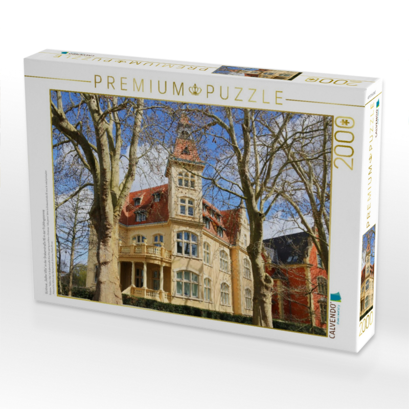 Güstrow, „Gelbe Villa“ in der Grabenstraße 16 in der Frühlingssonne