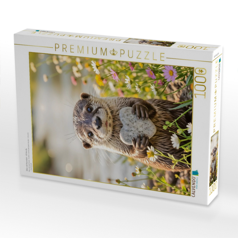 Otter mit Herzstein - Ich bin da.