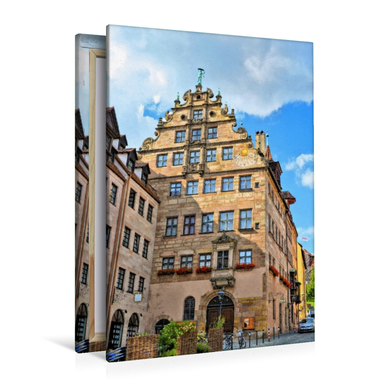 Das Fembo-Haus, im Stil der Spätrenaissance errichtete Kaufmannshaus, beherbergt das Stadtmuseum in Nürnberg, Bayern