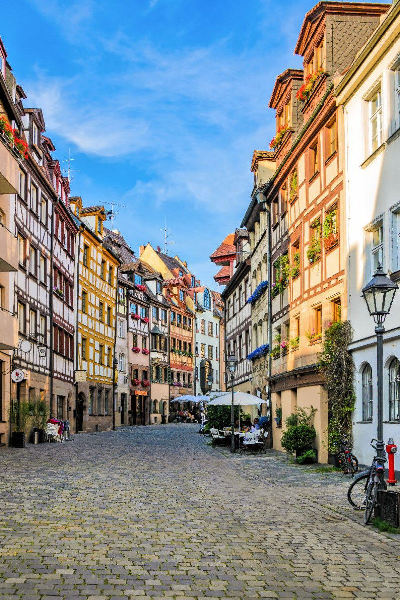 Mittelalterliche Fachwerkhäuser in der Weißgerbergasse
