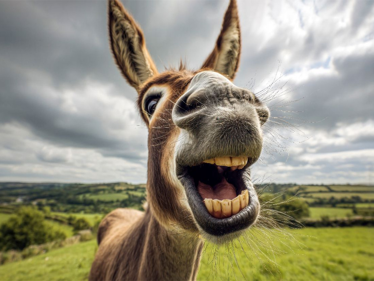 Was mache ich - lachen oder wiehern?