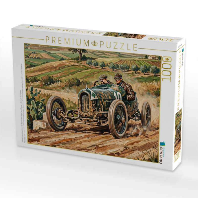 Italiens Antonio Ascari wurde 1923 bei der Targa Florio Zweiter mit einem Alfa Romeo.