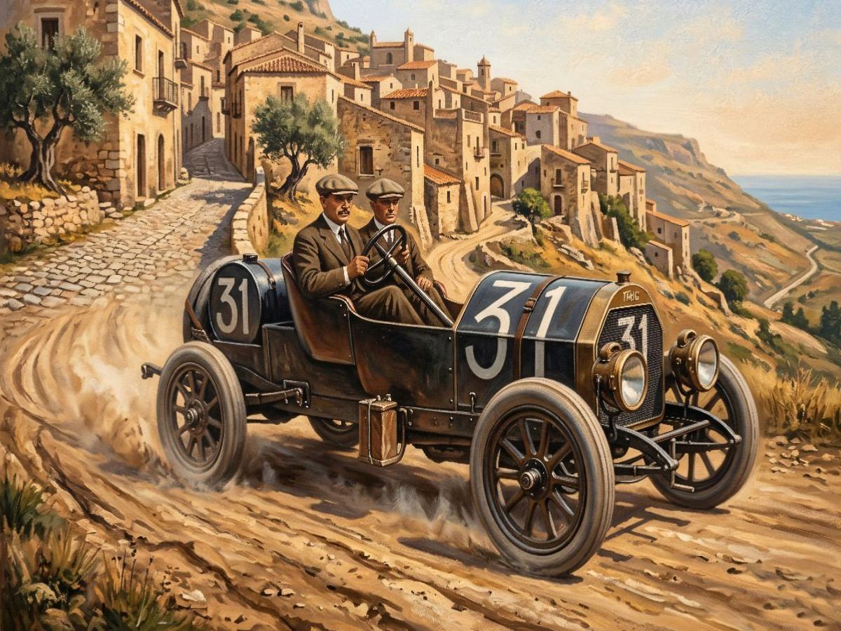 Rennsieger Targa Florio 1913: Felice Nazzaro und sein Eigenbau Nazzaro Tipo 2/4.4.