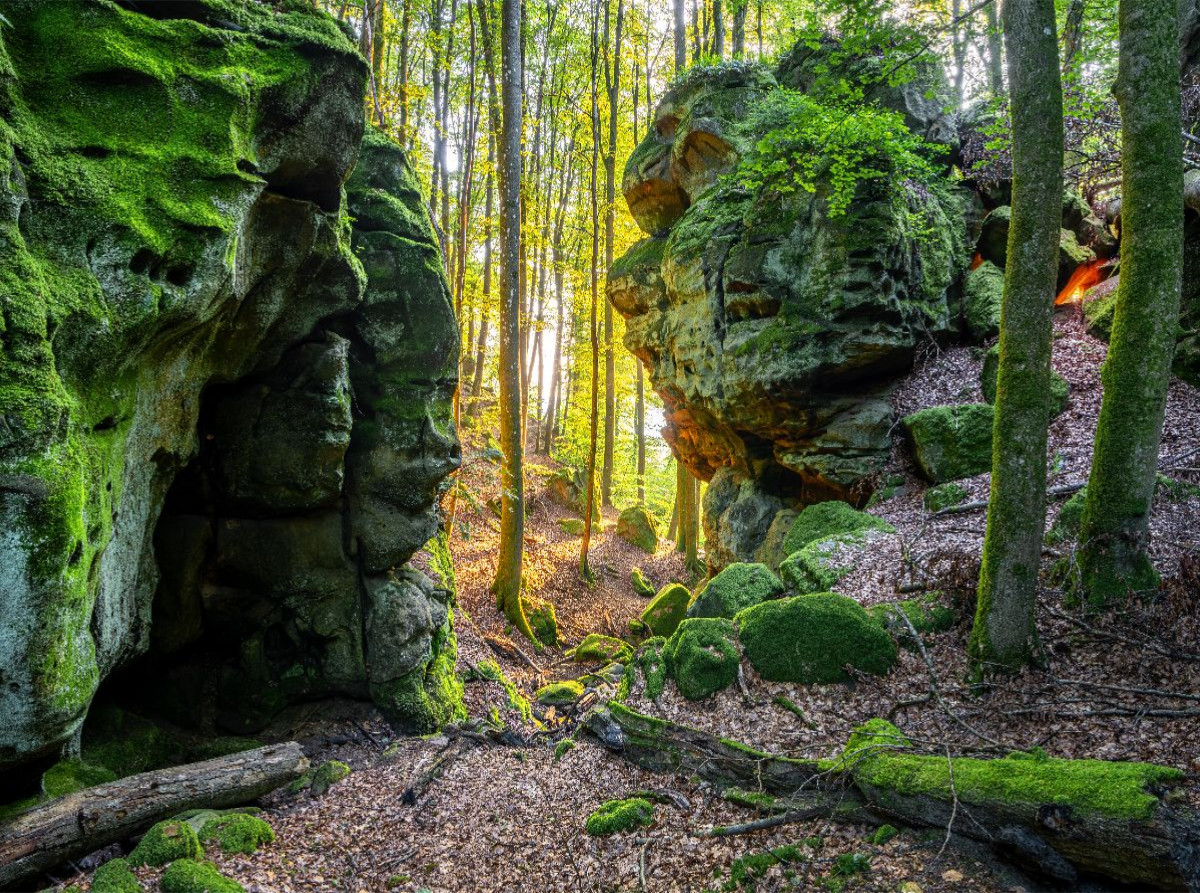 Mythische Felslandschaft in der Teufelsschlucht