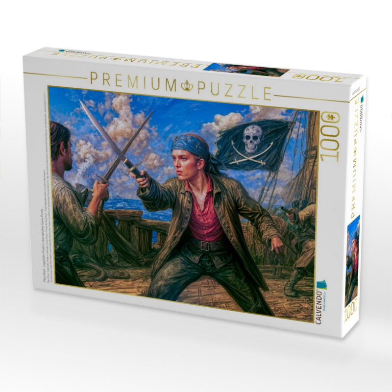 Mary Read - Legendäre Piratin in dramatischer Szene Puzzle
