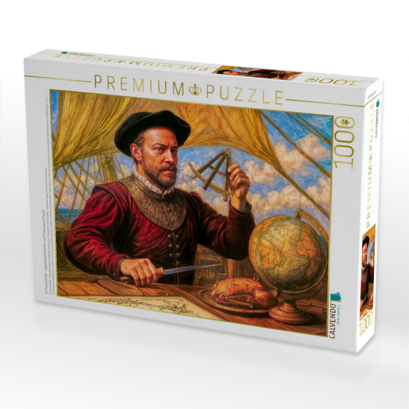 Sir Francis Drake - Legendärer Entdecker und Piratenszene Puzzle