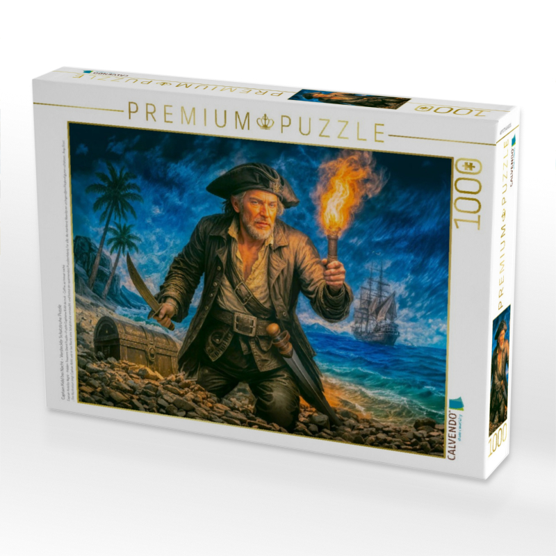 Captain Kidd bei Nacht - Versteckte Schatztruhe Puzzle