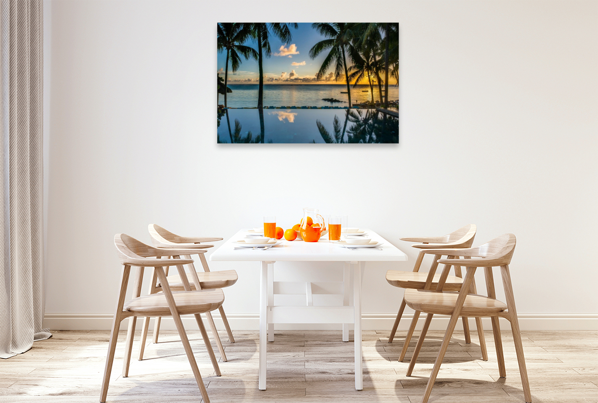 Sonnenuntergang vor Mauritius