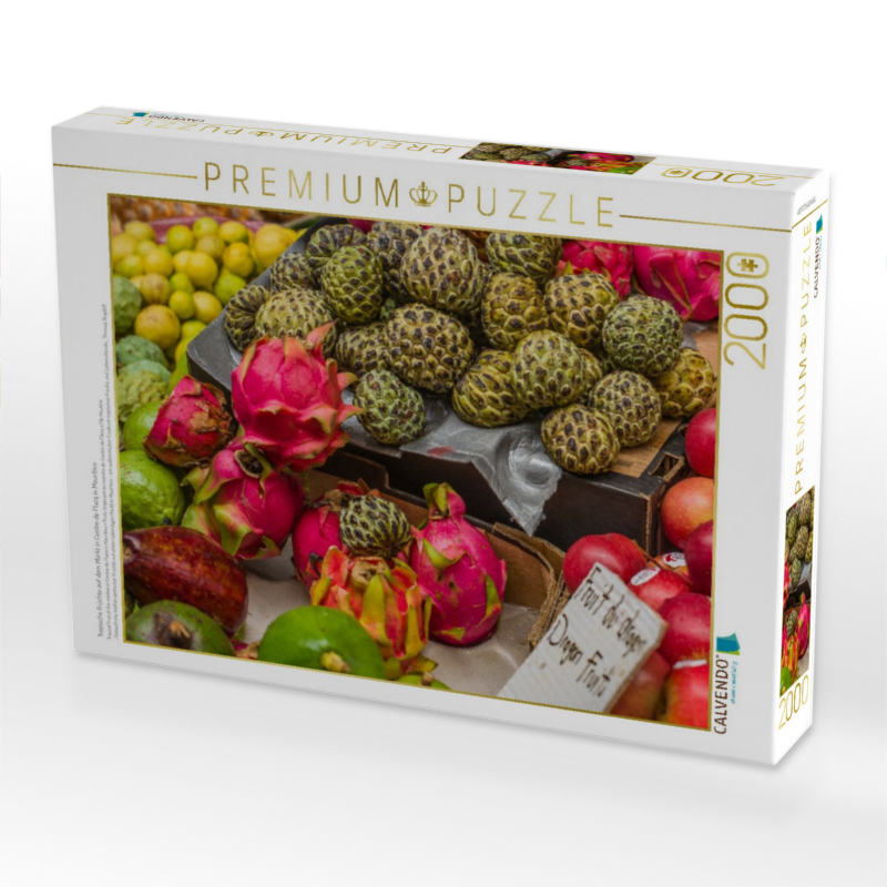 Tropische Früchte auf dem Markt in Centre de Flacq in Mauritius