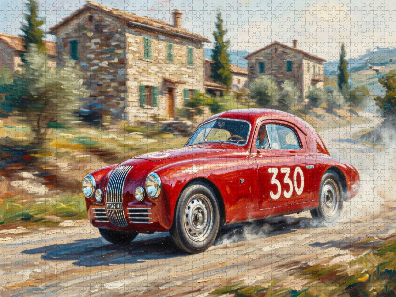 Für den Italiener Faustino Campostella reichte es mit einem Fiat 1100 zu Platz 180 von gesamt 487 Startern.