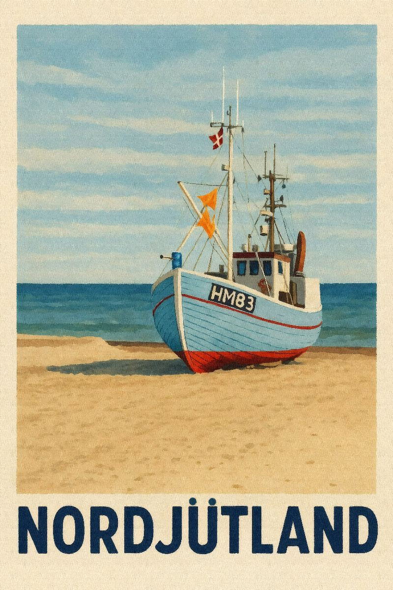 Nordjütland – Boot am Strand