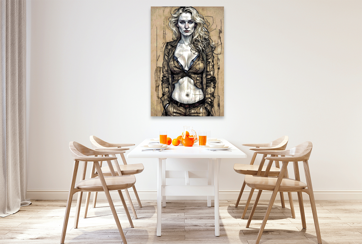 Die stille Intensität, inspiriert von Egon Schiele