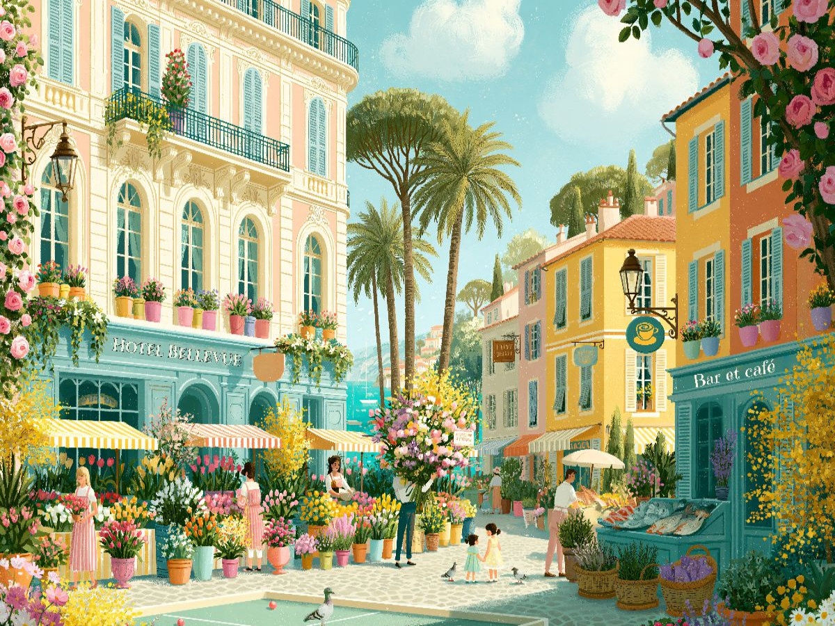 Bella Europa - Marktplatz an der Côte d'Azur