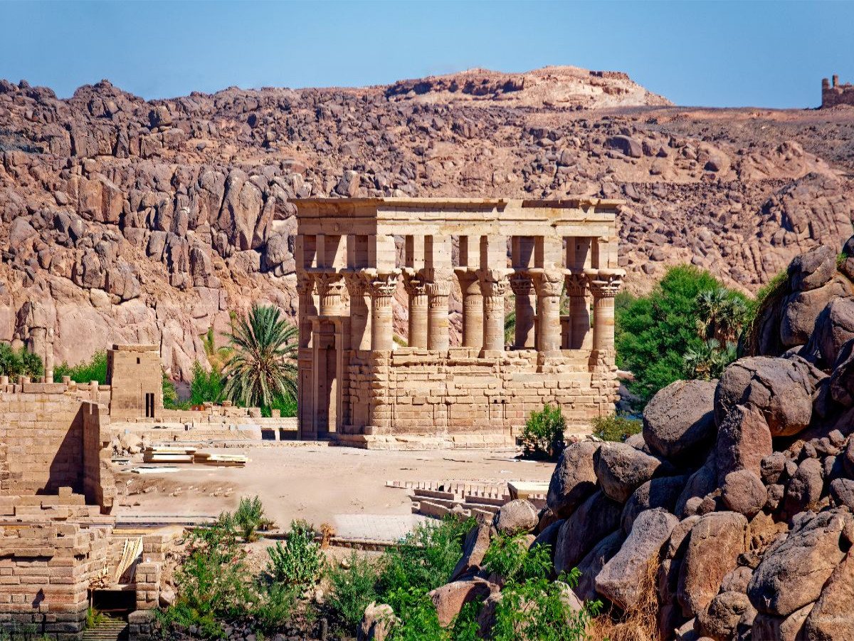Trajan-Kiosk des Augustus im Tempel von Philae