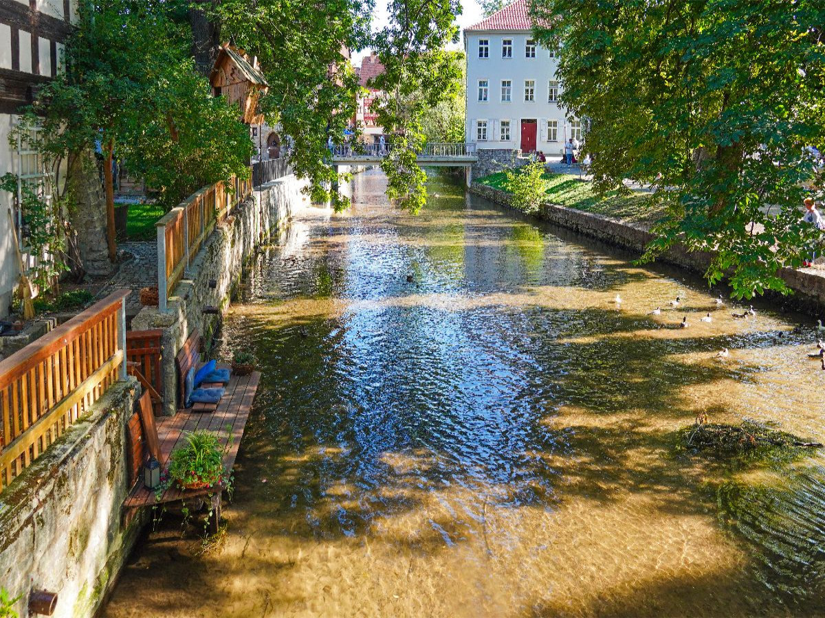 Am Ufer der Gera, Erfurt