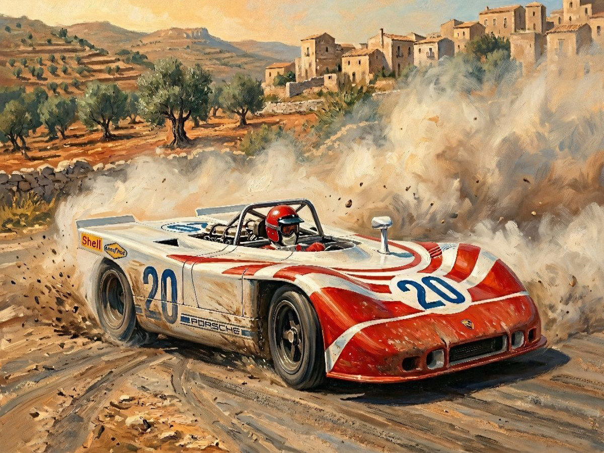 Targa Florio 1970 - Der Porsche 908/03 des Briten Vic Elford