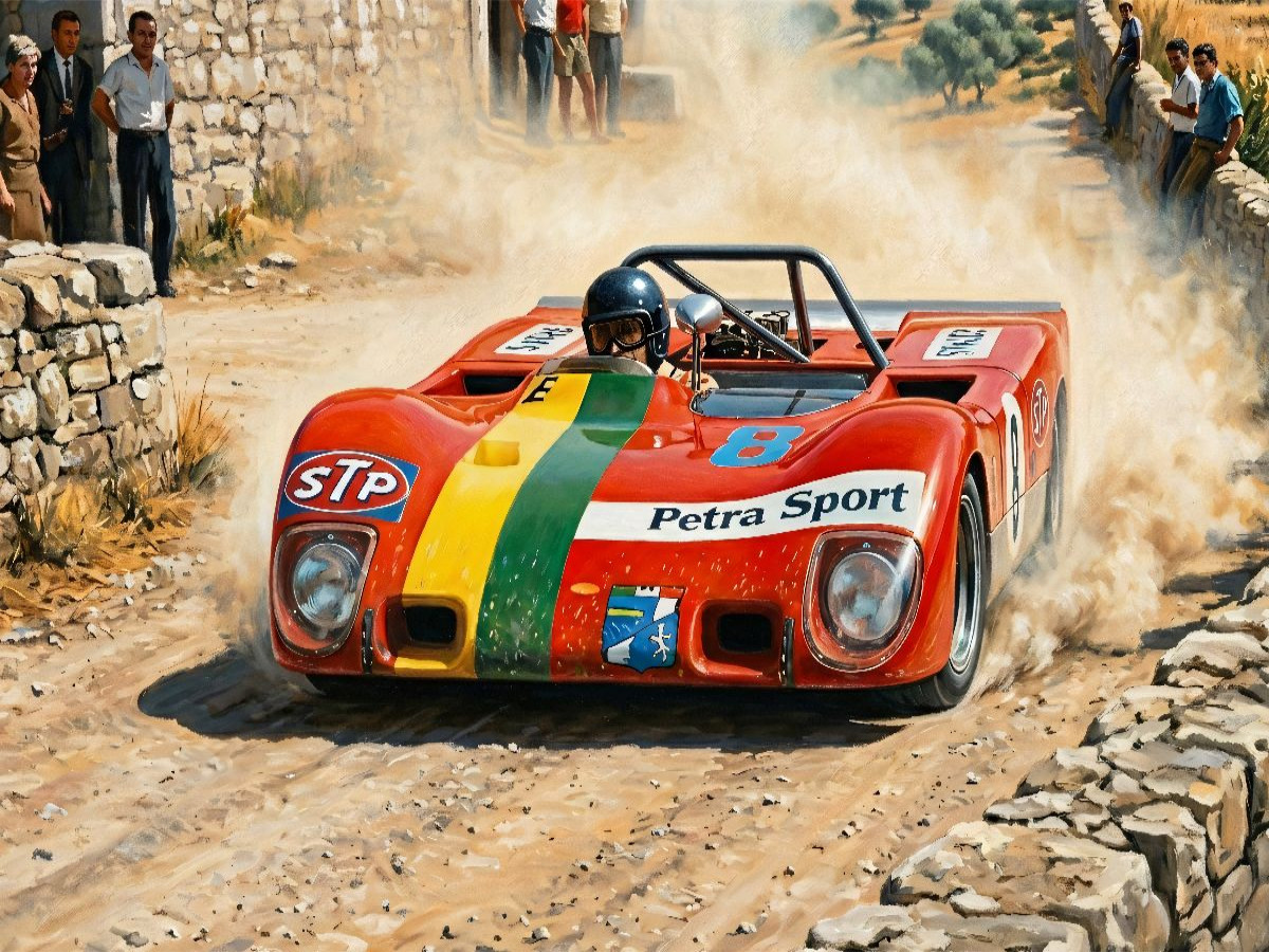 Antonio Zadra / Enrico Pasolini im Lola T290.