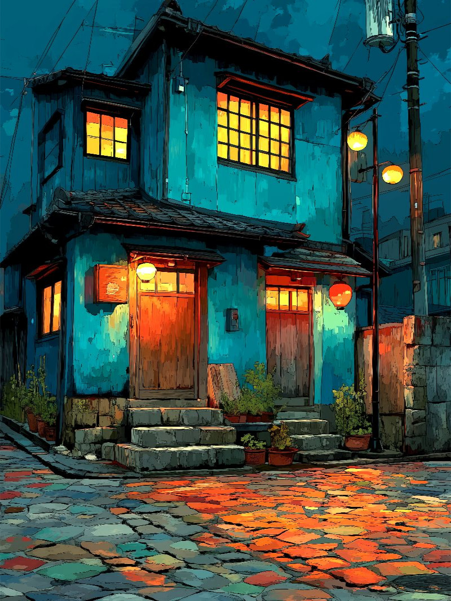 Nachts in Yokohama