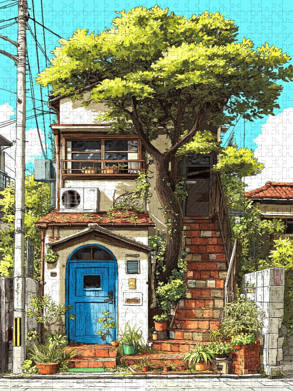 Haus auf Kyūshū-Insel