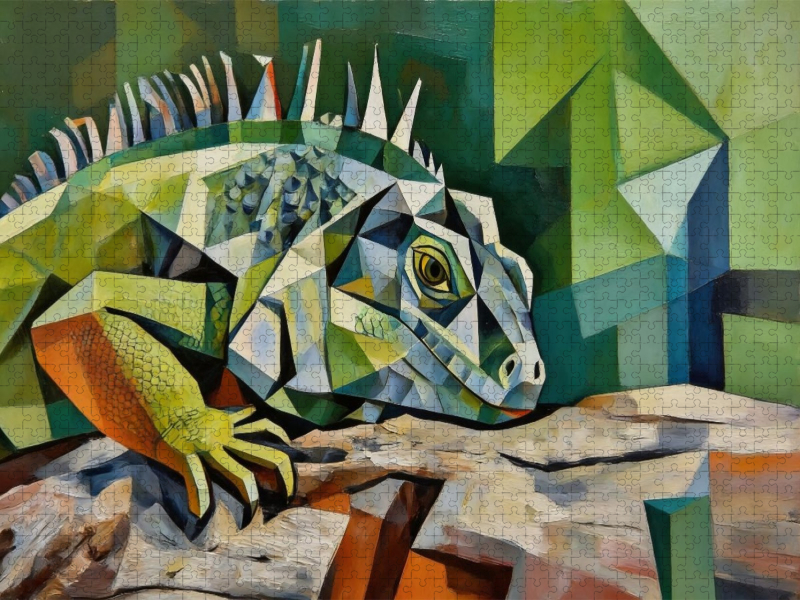 Grüner Leguan