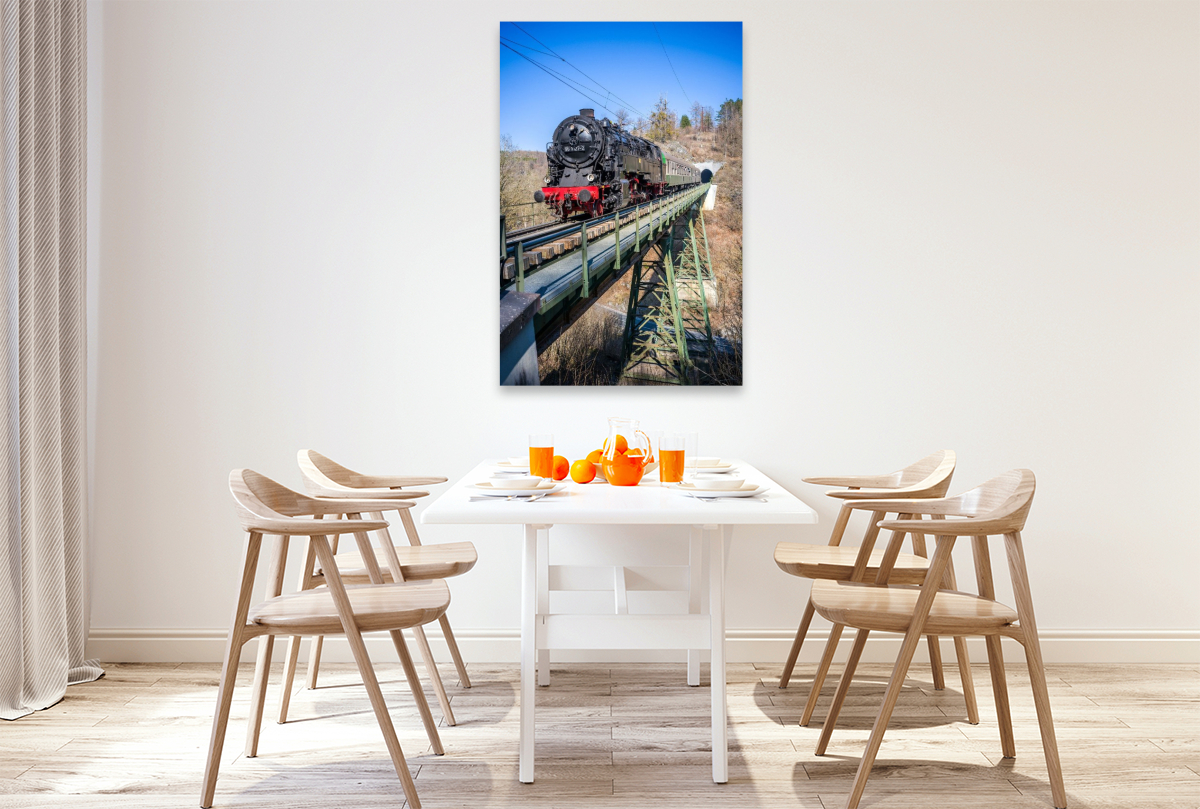 Die Rübelandbahn auf dem Kreuztalviadukt