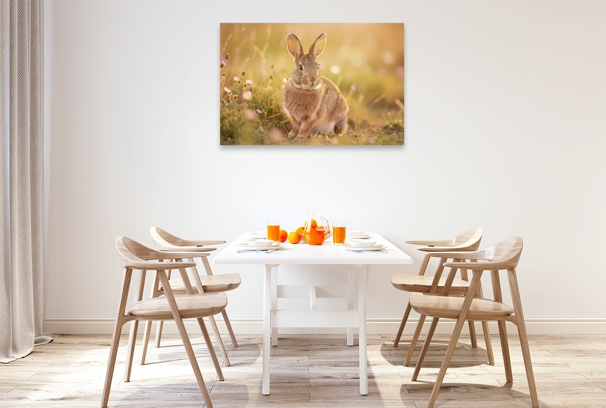 So süß wie der Frühling selbst: Feldhasen in Pastell.