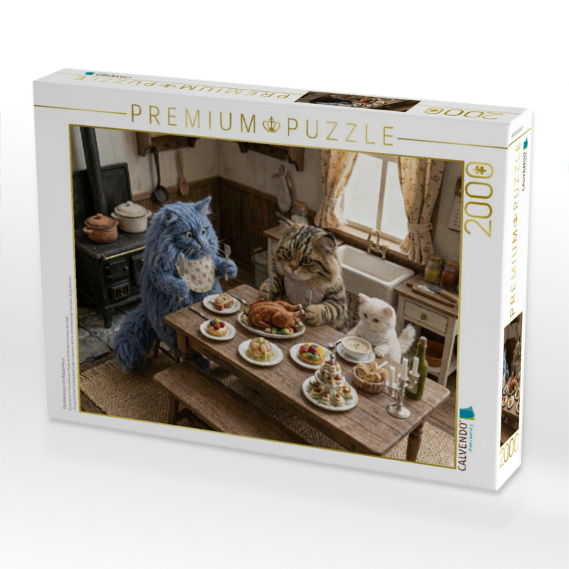 Familienessen im Katzenhaus