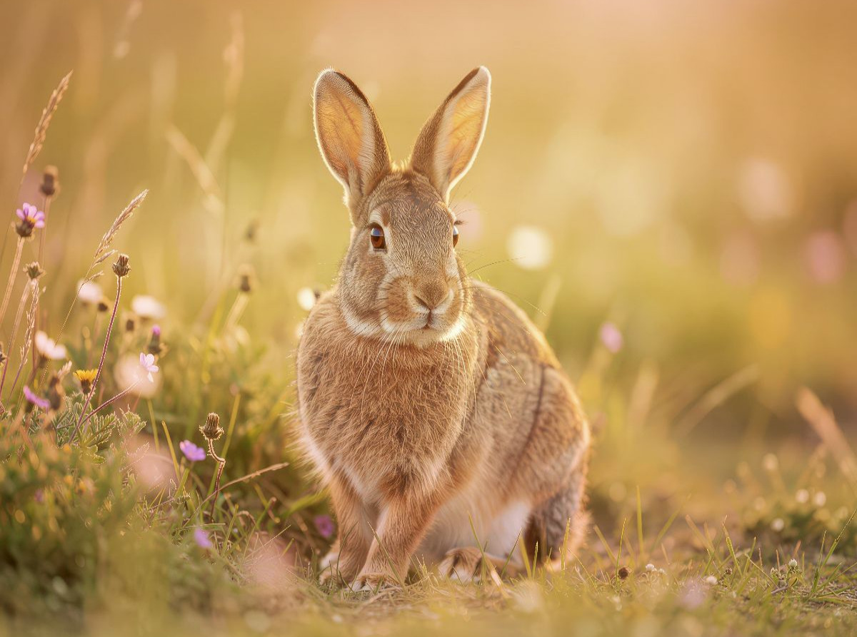 So süß wie der Frühling selbst: Feldhasen in Pastell.