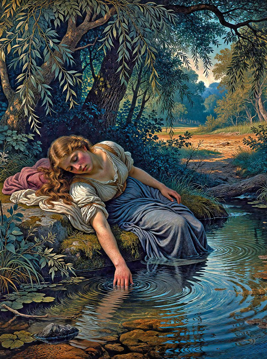 Die Ruhende am Quell