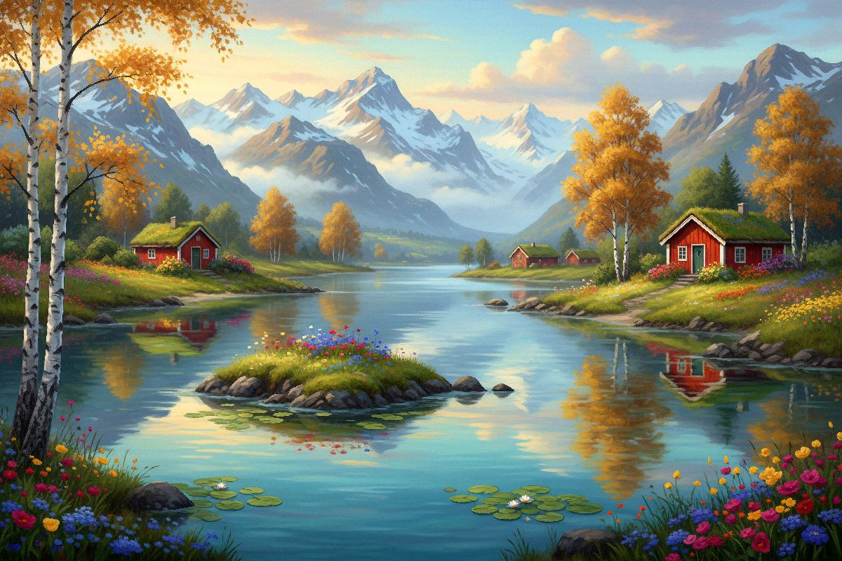 Besuch in Norwegen im Herbst