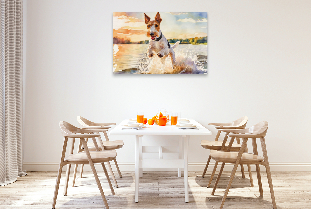 Drahthaar-Foxterrier - sommerliches Vergnügen