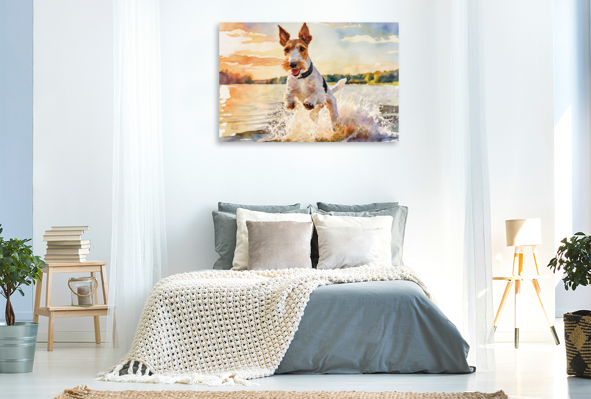 Drahthaar-Foxterrier - sommerliches Vergnügen