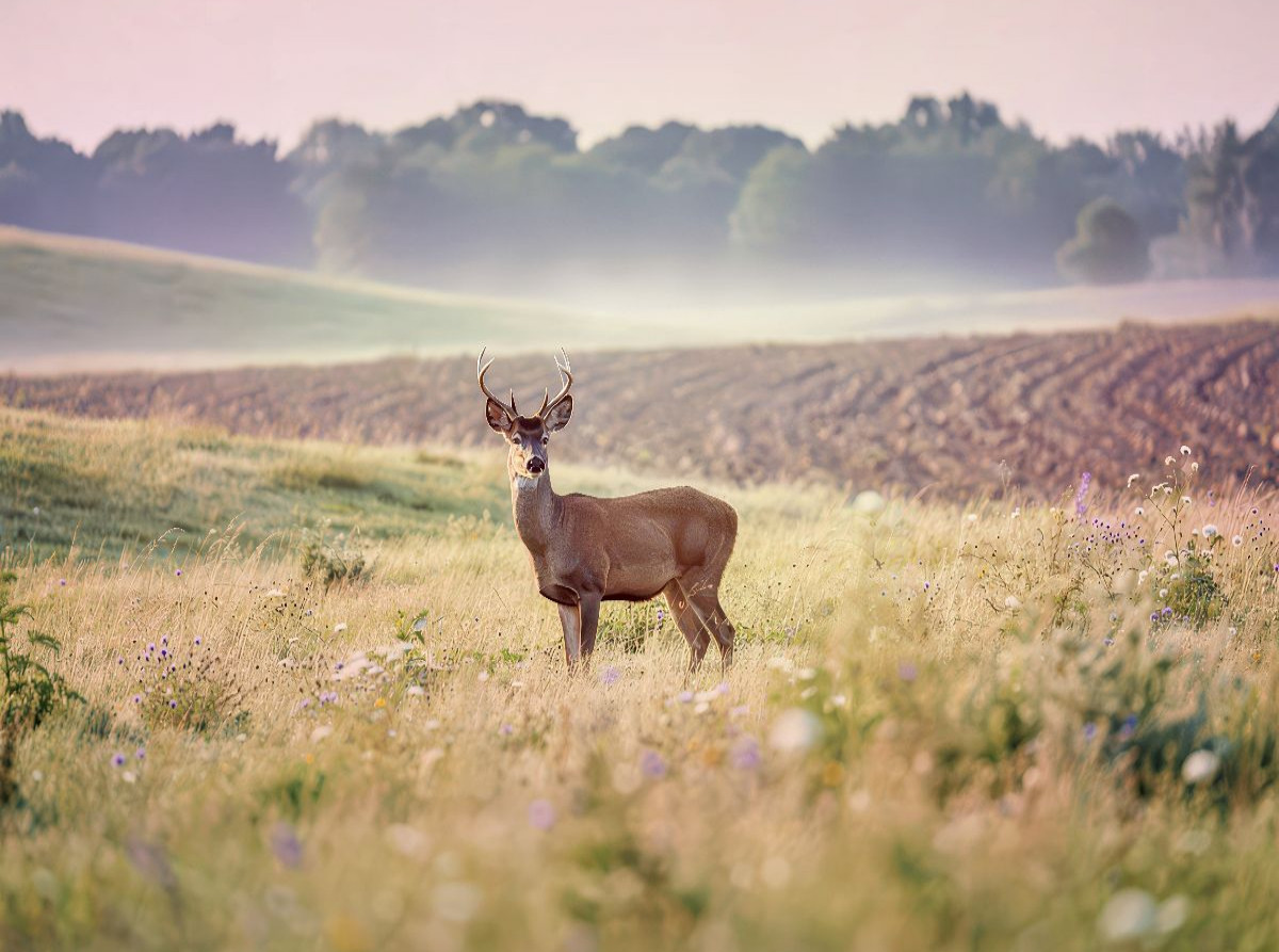 Zwischen den Feldern: Heimat für Tiere.