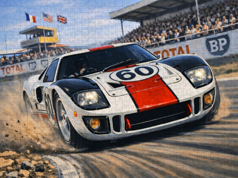 Ford GT40 in Le Mans 1966