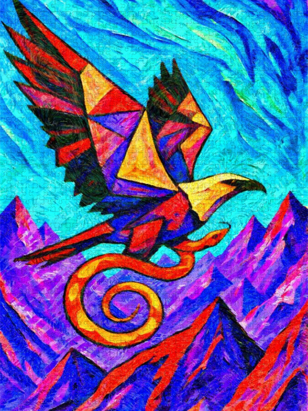 Adler und Schlange