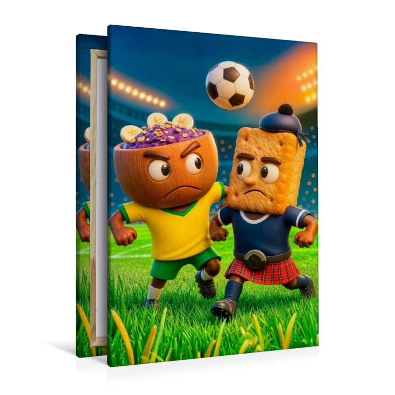 Brasilien Açaí‑Bowl gegen Schottland Shortbread Fußballmotiv