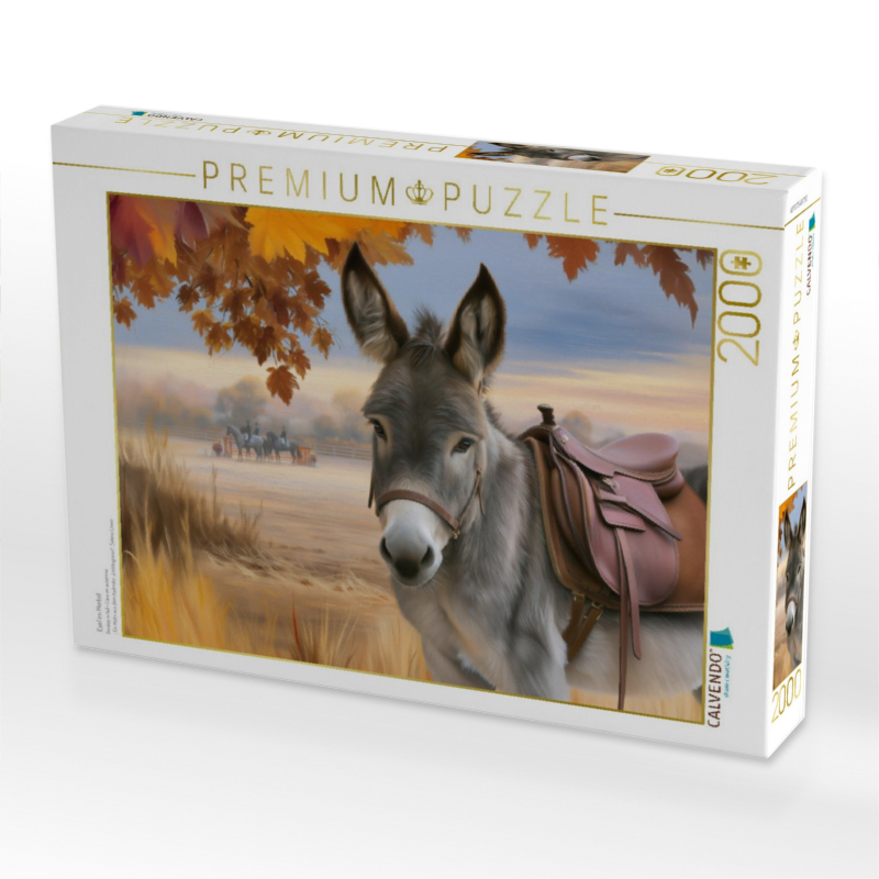 Esel im Herbst