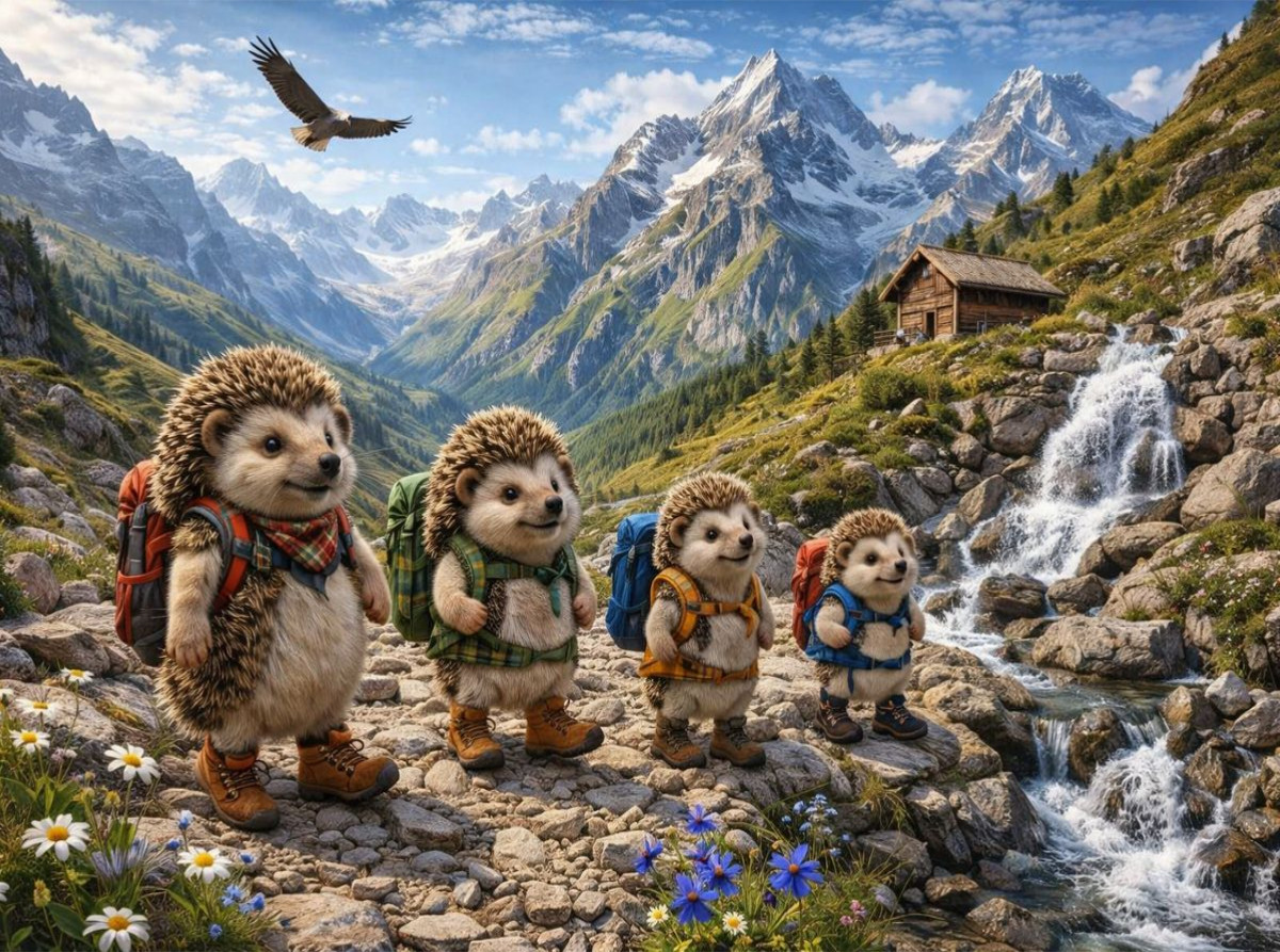 Die Igelwanderer der Alpen