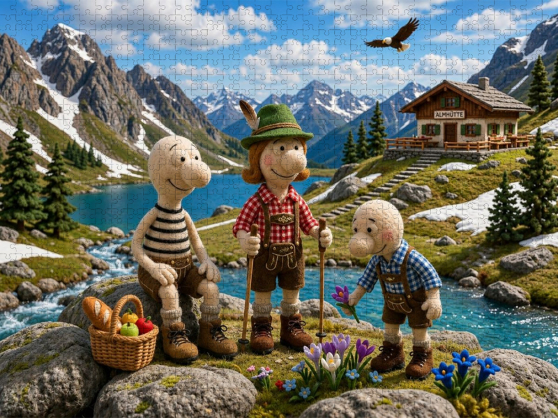 Frühlingszauber an der Almhütte