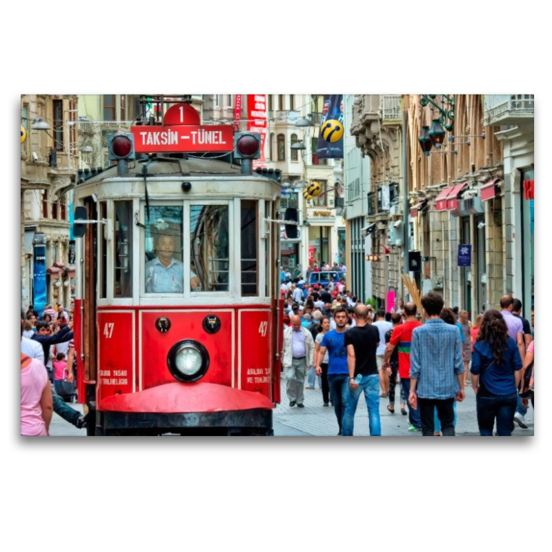 Nostalgische Straßenbahn in Istanbul