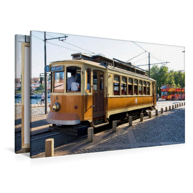 Historische Straßenbahn in Porto